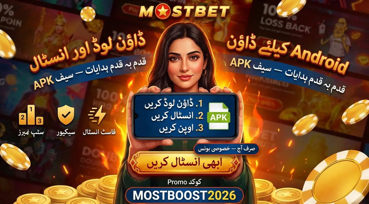 Download and install the Mostbet app on Android