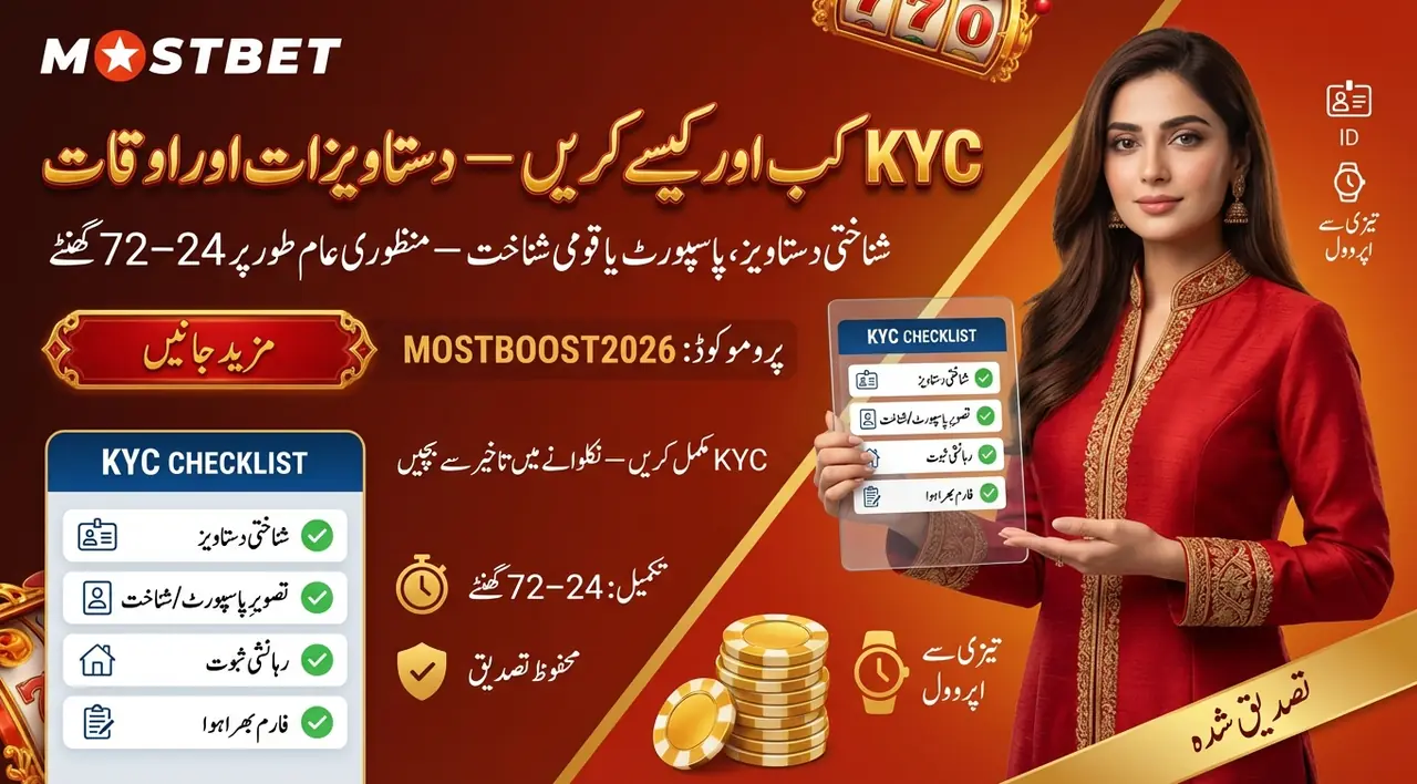 Mostbet KYC verification in Pakistan